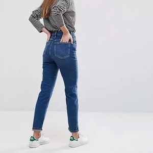 🤍 NWT New ASOS Farleigh High Rise Slim Mom Jeans